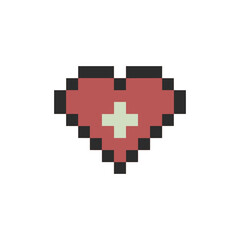 love sign medical pixel art