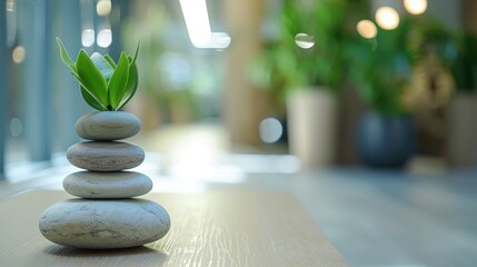 Wellness Room: A serene, secluded area in the office where employees can relax, meditate, and focus on mental and physical well-being.
