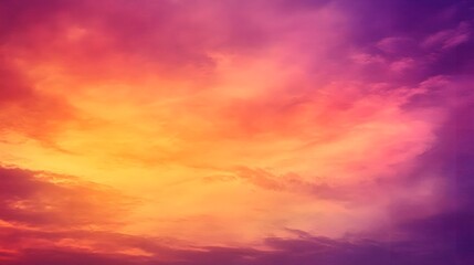 Obraz premium Vibrant Sunset Sky Hues Of Orange And Purple