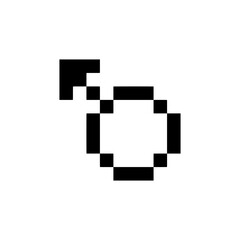 male symbol sign pixel art