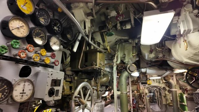 Cold War Era Submarine Engine Room