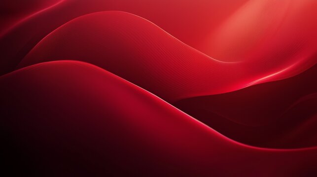 Deep red gradient with soft lighting effects and smooth curves, evoking a sense of sophistication and stability