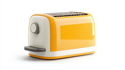 Bread toaster isolated on white background. breakfast food meal kitchen technology appliance equipment, domestic electric machine utensil object, household home cooking, crust, hot, slice.