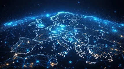 Europe Digital Network Map