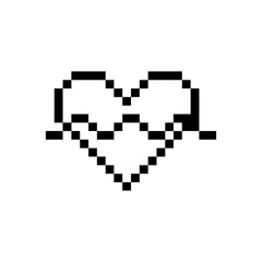 Fototapeta premium love pixel art for your needs