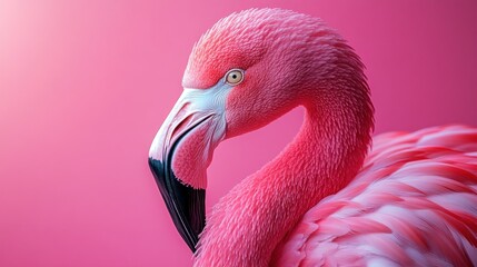 Pink Flamingo Portrait
