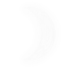 white glowing moon crescent moon