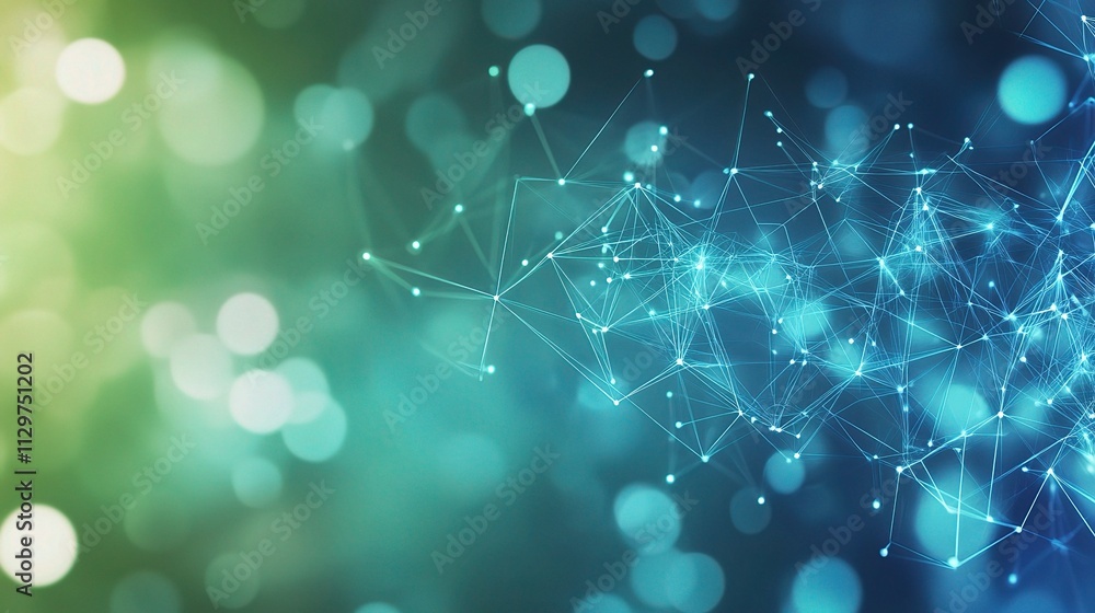 Poster abstract digital circuitry background with network connections