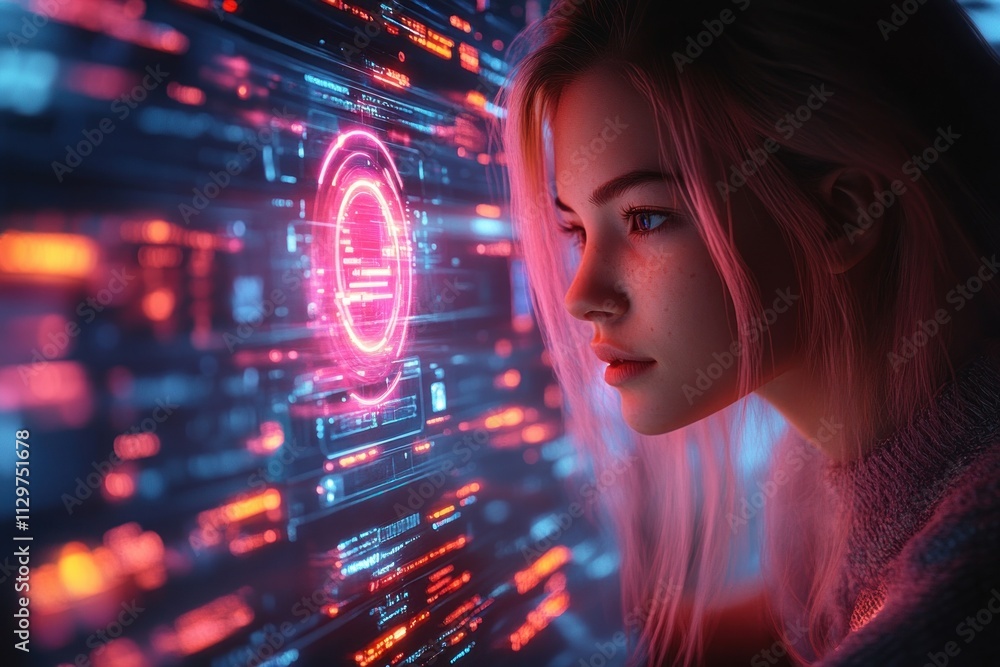 Poster urgent cyber attack alert ransomware malware data breach security warning spam virus detection