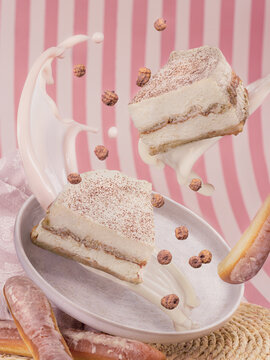 Horchata Cake with Flying Cream and Fartons Composition