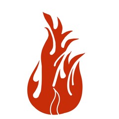 illustration of a fire