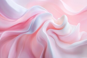 Obraz premium Soft ice cream swirls on pastel background