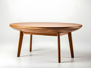 Table closeup on plain background