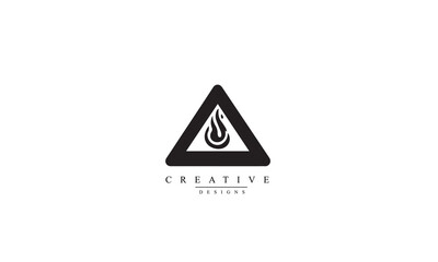 Hazard warning vector icon. filled flat black logo illustration. Vector graphics white background 