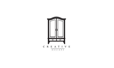 cabinet logo design white background