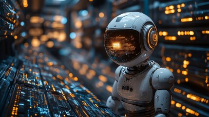 Robotic system managing resource allocation in a high-tech data center environment