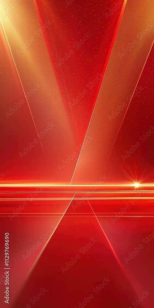 Sticker Vibrant abstract red lighting effects