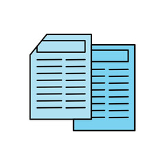 TWO-STACKED PAPER FILES ICON