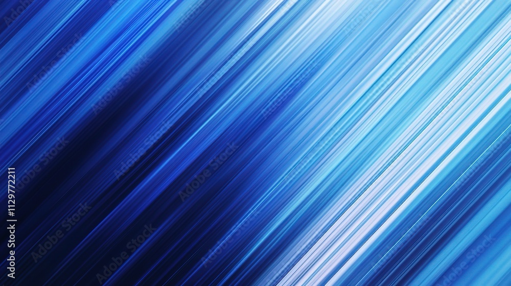 Poster abstract blue lines representing fast moving data transfer concept