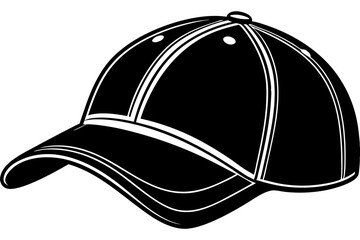 Nice baseball cap isolated on white background vector art illustration