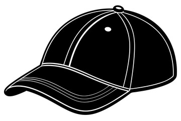 Nice baseball cap isolated on white background vector art illustration