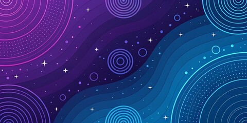 Colorful abstract background with different geometric patterns