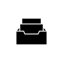 Archive folders icon logo design. Document vector icon. Archive storage icon.