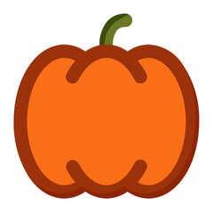pumpkin icon line style