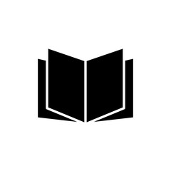 Book icon logo design. open book sign and symbol. ebook icon