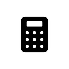Calculator icon logo design. Accounting calculator sign and symbol.