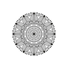 Very easy amp simple mandala design with black ampwhite
