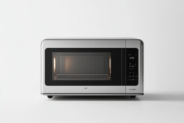 Fototapeta premium Sleek Modern OOVEN Microwave Oven Kitchen Appliance Design Minimalist Style