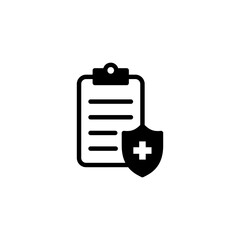 Medical insurance icon logo design. health insurance sign and symbol