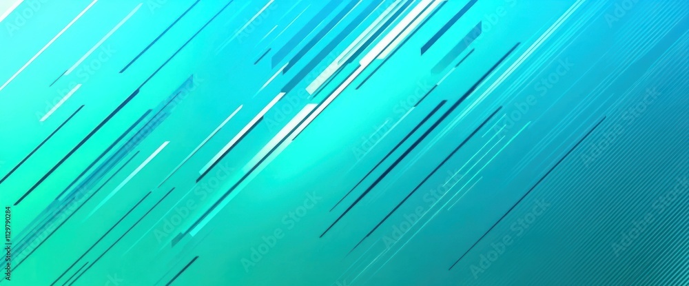 Aufkleber abstract teal background with diagonal lines.