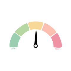 Speedometer Illustration icon