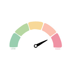 Speedometer Illustration icon