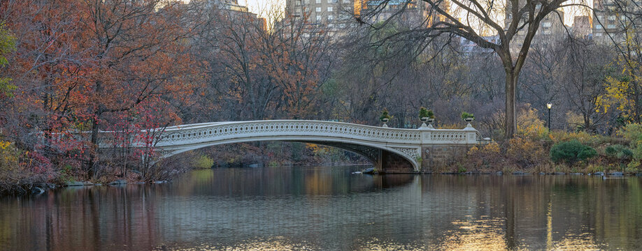 Bow bridge in late autumn