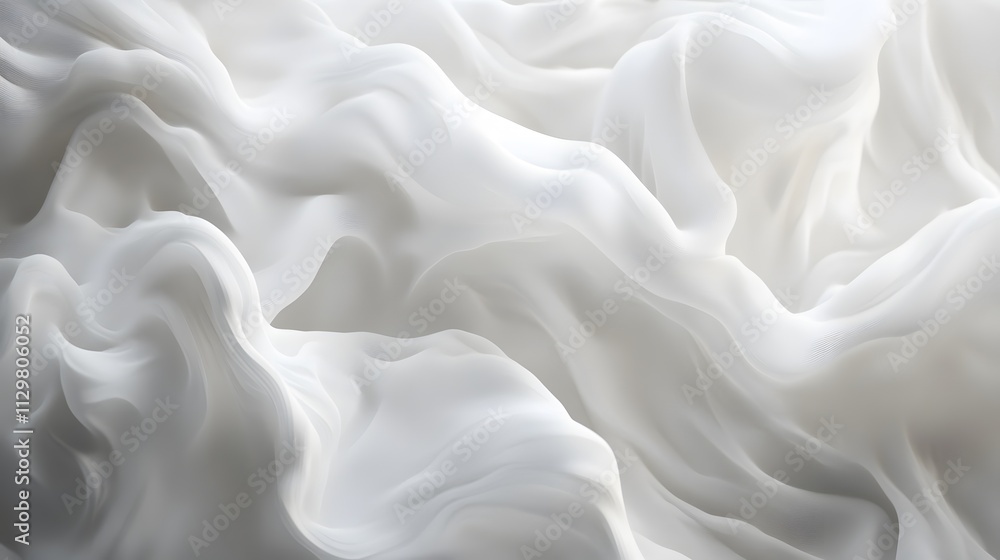 Aufkleber the sky is filled with clouds, creating a sense of calm and serenity. the white clouds against the b