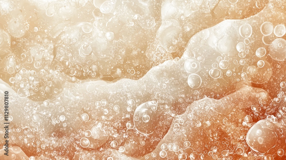 Poster soft swirls of mocha mousse color oil blend harmoniously, forming a stunning display of fluid moveme