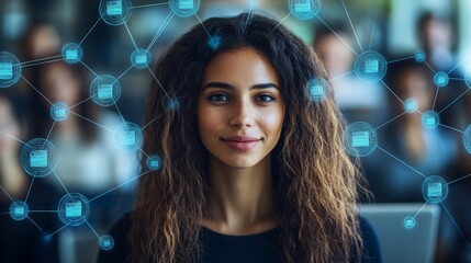 Remote workers collaborating through project management software during a virtual meeting