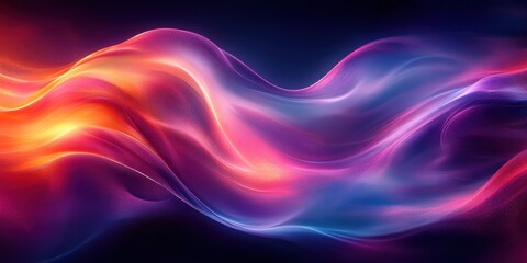 Fototapeta premium Iridescent Abstract Design 3D Render Smooth Swirling Patterns Minimalist Composition