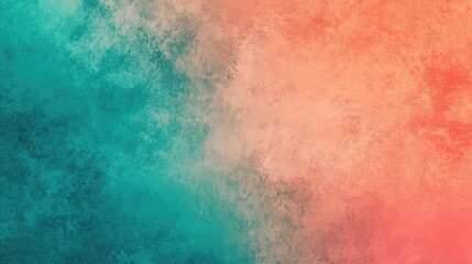 orange pink teal green abstract retro grainy gradient background noise texture effect summer poster design