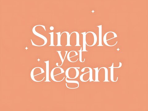 Naklejki Simple yet elegant design aesthetic statement