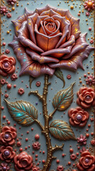 Art using roses