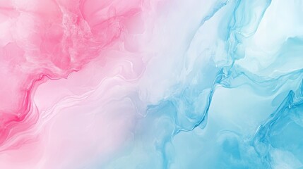A soft, flowing abstract blend of pink and blue swirling clouds creates a calming, ethereal atmosphere. Perfect for dreamlike designs, artistic projects, or creative backgrounds.. AI Generation