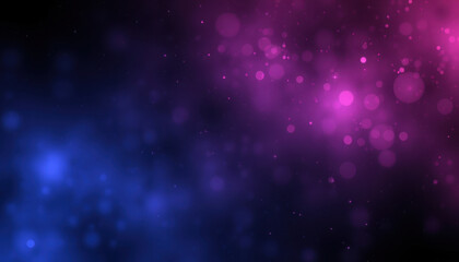 Fototapeta premium Abstract Background With Purple and Blue Bokeh Lights