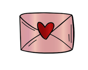envelope with heart