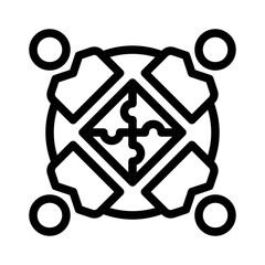 teamwork line icon