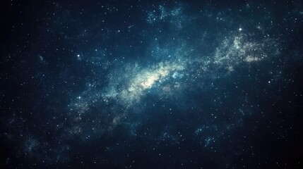 Panorama view of milky way galaxy with stars on night sky background, Milky way galaxy with stars and space dust universe, Universe filled with stars,