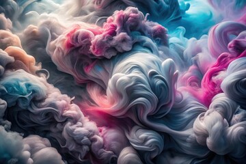 Fototapeta premium Sleek gray, pink, and silver cloud backdrop elevates your professional business card design.